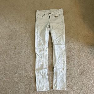 Rag & bone white skinny jeans size 25